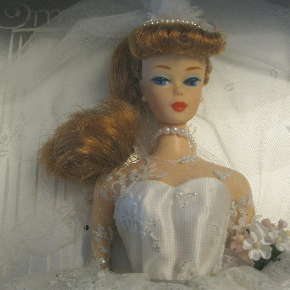 Wedding Day Barbie - Dated 1996 -  Red Head Barbie.